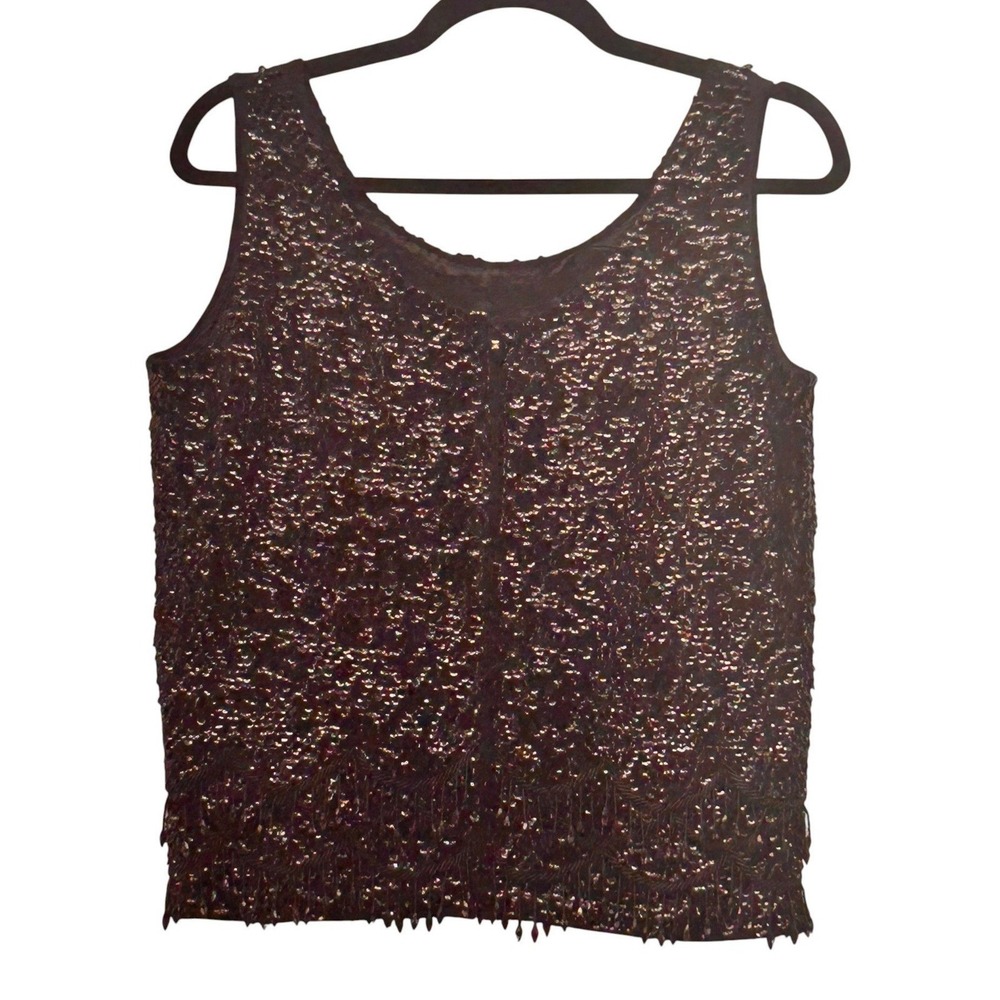 Vintage‎ Showgirl Top Black Small